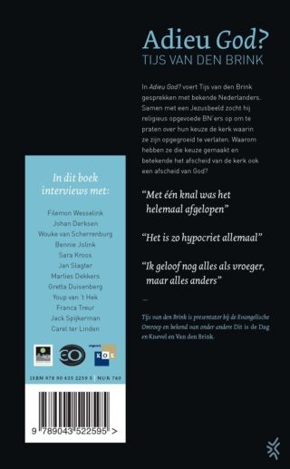 Adieu God? - achterkant