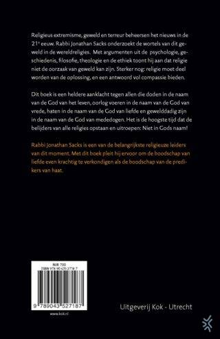 Niet in Gods naam - achterkant