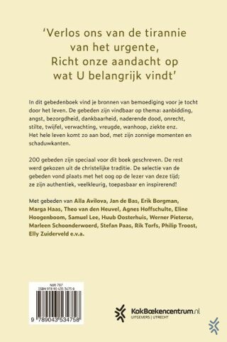 Gebeden voor lichte en donkere dagen - achterkant