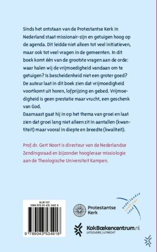 De wil tot vrijmoedigheid - achterkant