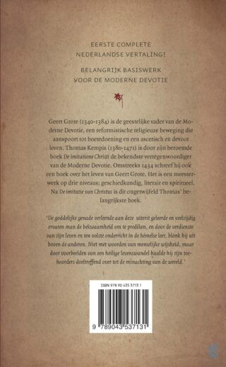 Leven van Geert Grote - achterkant