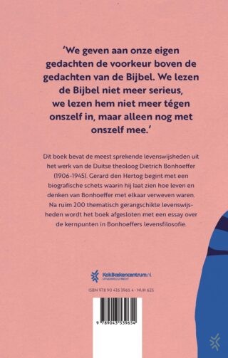 Dietrich Bonhoeffer - achterkant