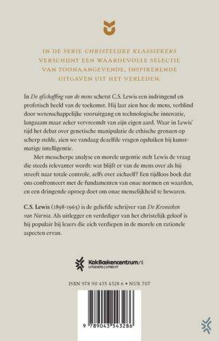 De afschaffing van de mens - achterkant