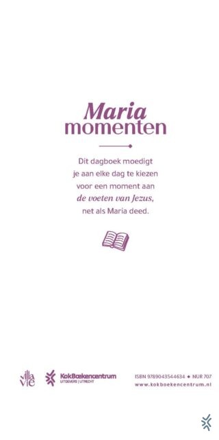 Mariamomenten - achterkant