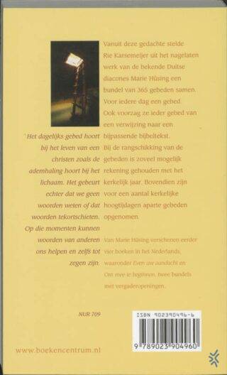 Bid elke dag - achterkant