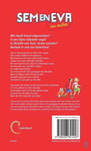 Sem en Eva in actie - achterkant
