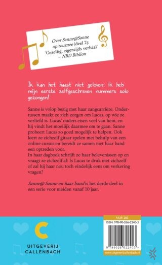 Sanne @ Sanne en haar band - achterkant