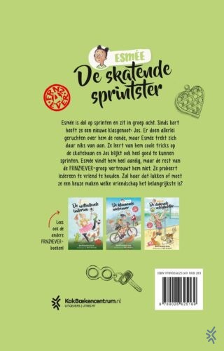 De skatende sprintster - achterkant