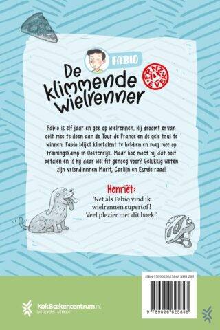De klimmende wielrenner - achterkant
