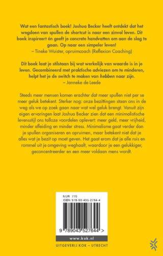Meer door minder - achterkant
