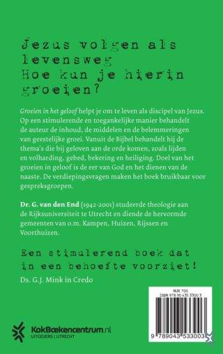 Groeien in het geloof - achterkant