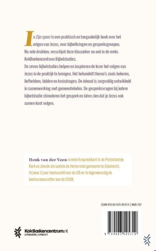 In Zijn spoor - achterkant